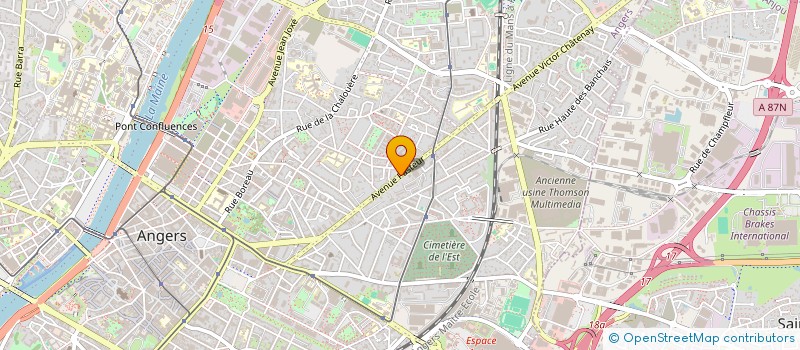 localisation de l'entreprise SCI ETIOR à ANGERS