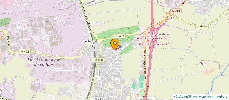 localisation de l'entreprise SCI ETIX INVEST  GERZAT