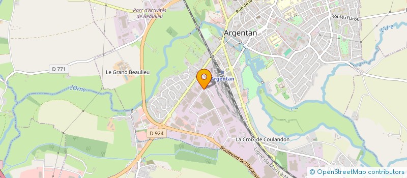 localisation de l'entreprise SCI ETJA à ARGENTAN