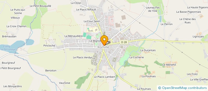 localisation de l'entreprise SCI ETMALU  ROMILLE