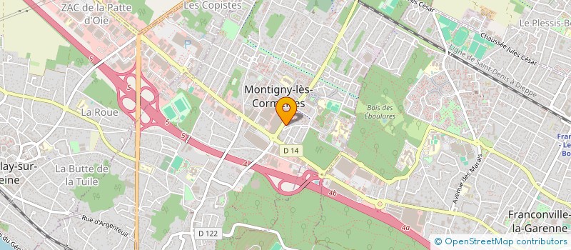 localisation de l'entreprise SCI ETNO  MONTIGNY-LES-CORMEILLES