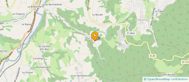 localisation de l'entreprise SCI ETOC M & L  CHEVINAY