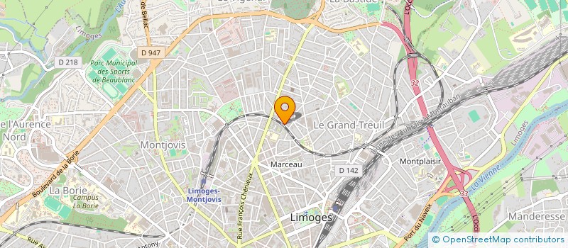 localisation de l'entreprise SCI ETOILE 34 à LIMOGES