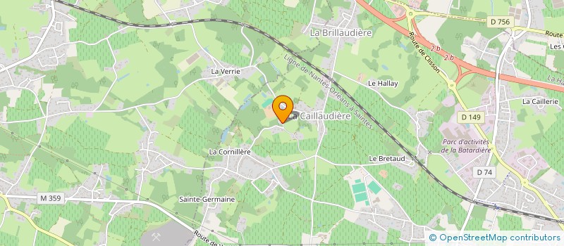 localisation de l'entreprise SCI ETOILE  HAIE-FOUASSIERE (LA)