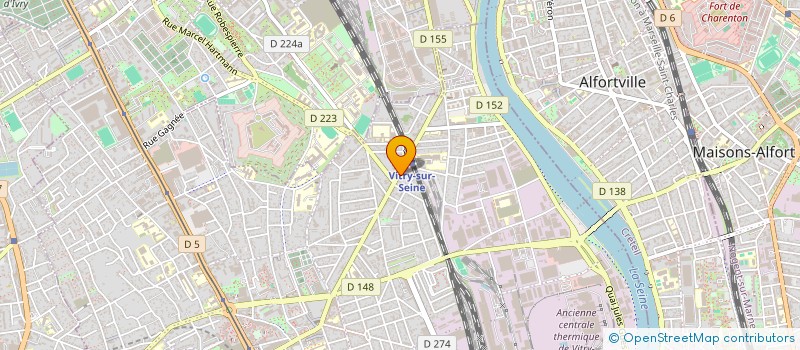 localisation de l'entreprise SCI ETOILE  VITRY-SUR-SEINE