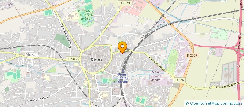 localisation de l'entreprise SCI ETOILE  RIOM