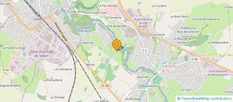 localisation de l'entreprise SCI ETOILE  CUGAND