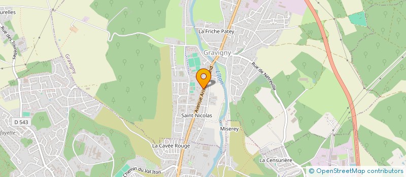 localisation de l'entreprise SCI ETOILE 6 à GRAVIGNY