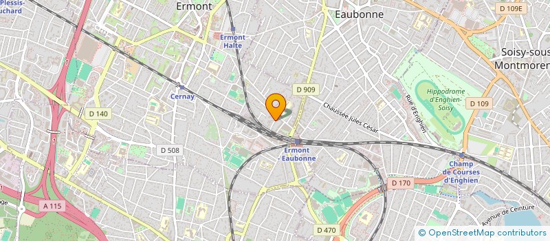 localisation de l'entreprise SCI ETOILE 95 à ERMONT