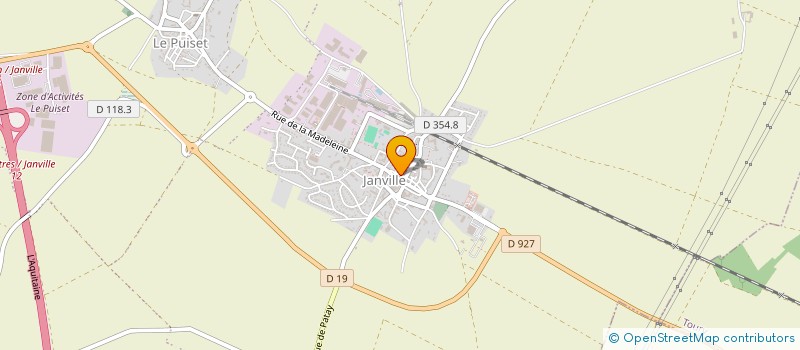 localisation de l'entreprise SCI ETOILE D ARGENT à JANVILLE-EN-BEAUCE