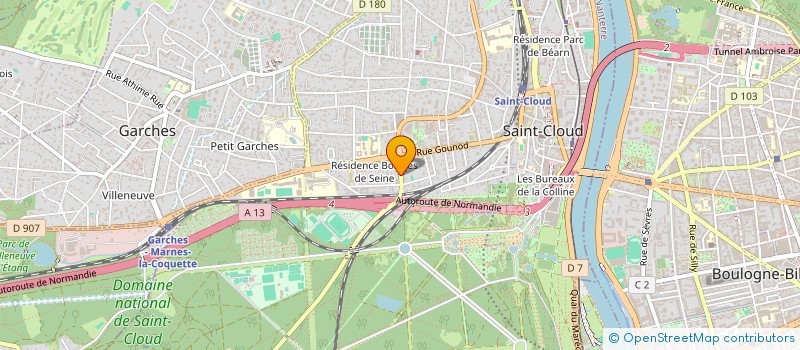 localisation de l'entreprise SCI ETOILE DU CENTRE à SAINT-CLOUD
