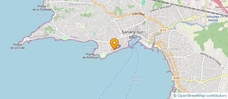 localisation de l'entreprise SCI ETOILE DU CHATEAU à SANARY-SUR-MER
