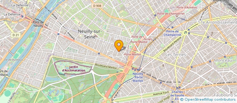 localisation de l'entreprise SCI ETOILE FOCH à NEUILLY-SUR-SEINE