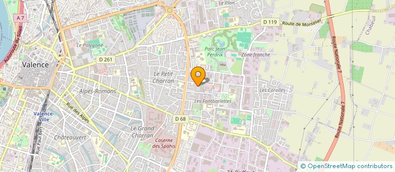 localisation de l'entreprise SCI ETOILE II à VALENCE