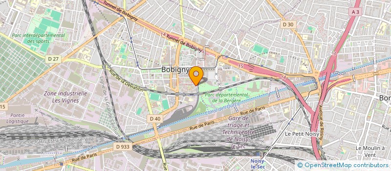 localisation de l'entreprise SCI ETOILE MED  BOBIGNY