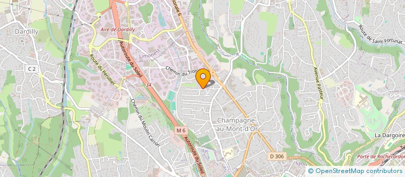 localisation de l'entreprise SCI ETOILE NOIRE  CHAMPAGNE-AU-MONT-D'OR