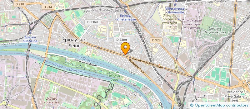 localisation de l'entreprise SCI ETOILE SCINTILLANTE à EPINAY-SUR-SEINE