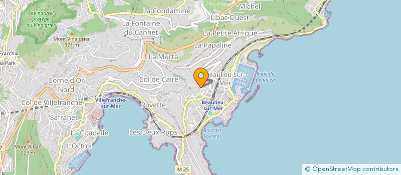 localisation de l'entreprise SCI ETOILE VEGA à BEAULIEU-SUR-MER