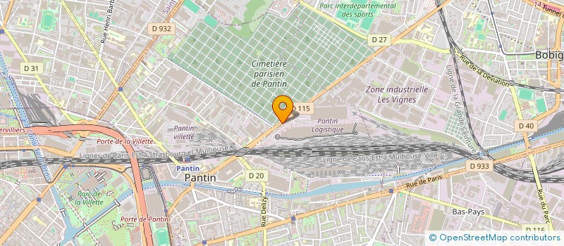 localisation de l'entreprise SCI ETOILES à PANTIN