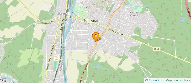 localisation de l'entreprise SCI ETOILES DE MER  L'ISLE-ADAM