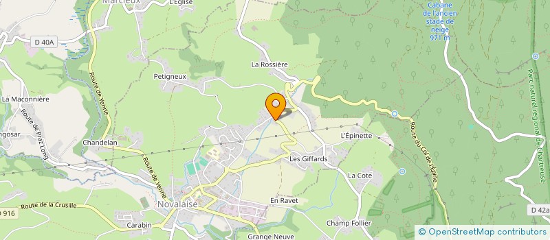 localisation de l'entreprise SCI ETOILES DES NEIGES  NOVALAISE