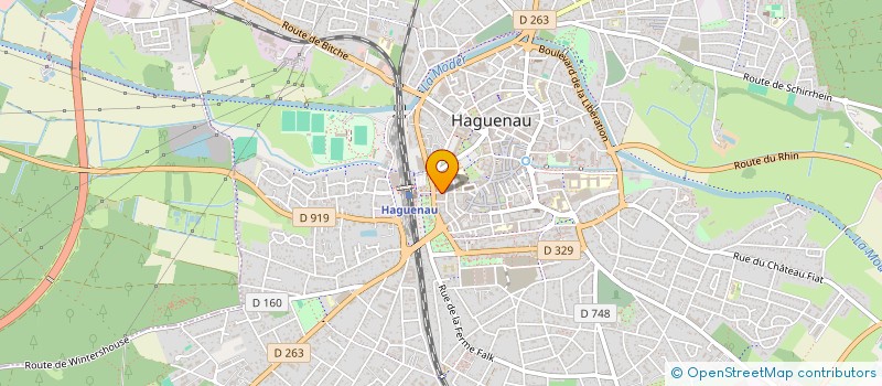 localisation de l'entreprise SCI ETOILES INDIGOS  HAGUENAU