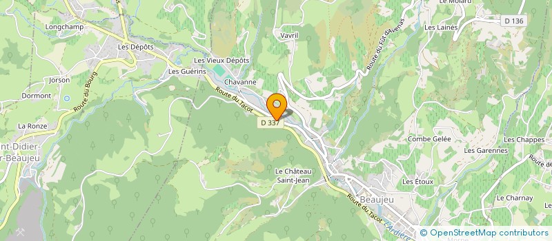 localisation de l'entreprise SCI ETOILES NICOLE ET RENE  BEAUJEU