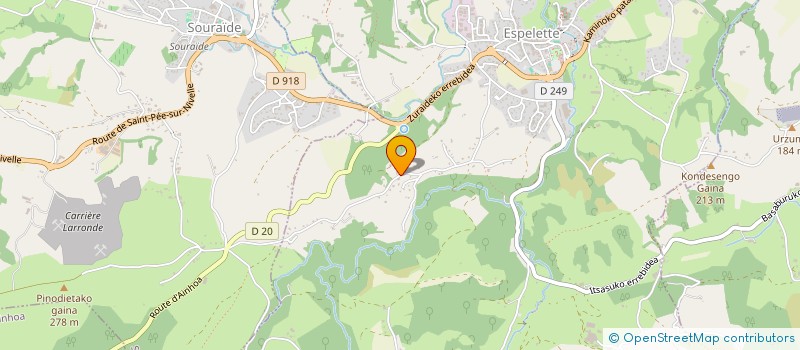 localisation de l'entreprise SCI ETORKIZUNA  ESPELETTE