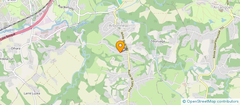 localisation de l'entreprise SCI ETORO  ARBONNE