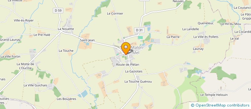 localisation de l'entreprise SCI ETRE-DE-PONTHUS  SAINT-MALON-SUR-MEL