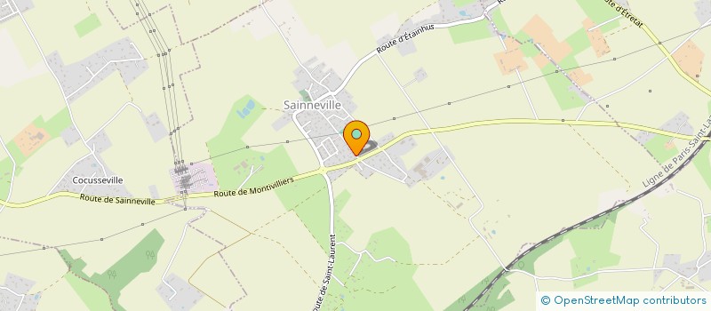 localisation de l'entreprise SCI ETRETAT  SAINNEVILLE