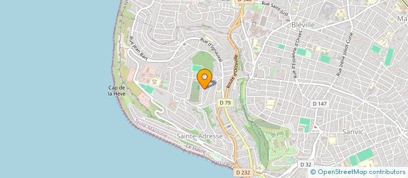 localisation de l'entreprise SCI ETRETAT à LE HAVRE