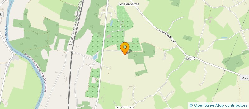 localisation de l'entreprise SCI ETRICHE COUSIN FRERES  MORANNES SUR SARTHE-DAUMERAY