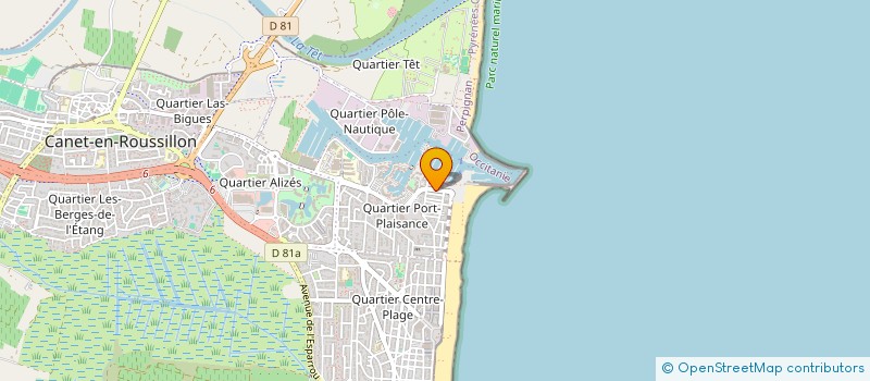 localisation de l'entreprise SCI ETRO  CANET-EN-ROUSSILLON