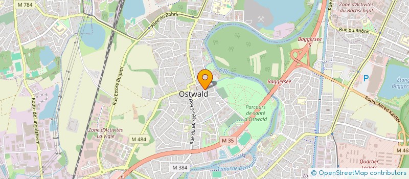 localisation de l'entreprise SCI ETSYL  OSTWALD