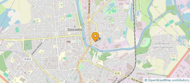 localisation de l'entreprise SCI ETTELIA à SOISSONS
