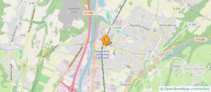 localisation de l'entreprise SCI ETUDE  PONTCHARRA