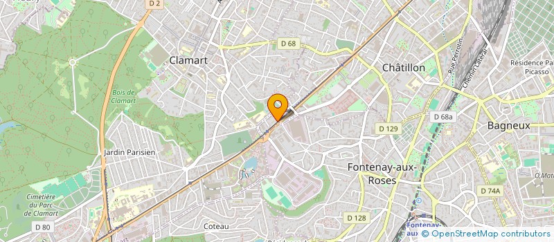 localisation de l'entreprise SCI ETUDE GUERREIRO ET FERREIRA  CHATILLON