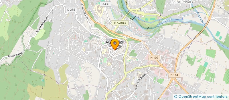 localisation de l'entreprise SCI ETUDE VIVAROISE à AUBENAS