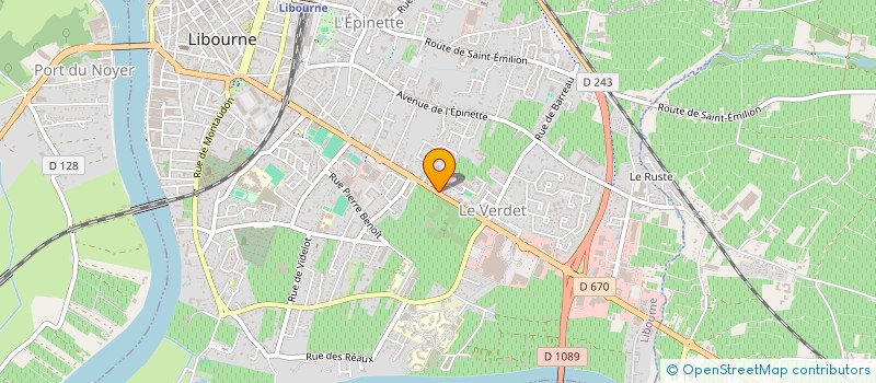 localisation de l'entreprise SCI ETUDES ALIENOR LIBOURNE  LIBOURNE