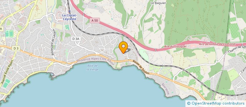 localisation de l'entreprise SCI ETUS  LA CIOTAT