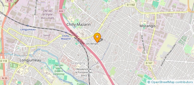 localisation de l'entreprise SCI ETXE GAMONAL  CHILLY-MAZARIN