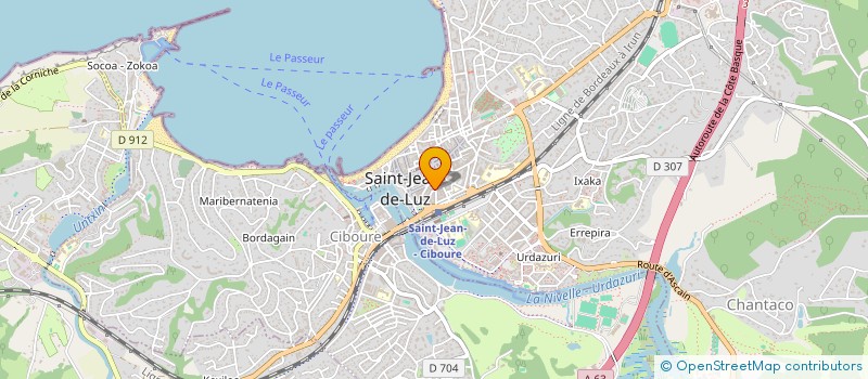 localisation de l'entreprise SCI ETXERRAN à SAINT-JEAN-DE-LUZ