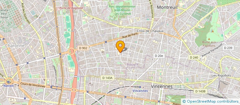 localisation de l'entreprise SCI ETXOLA à MONTREUIL