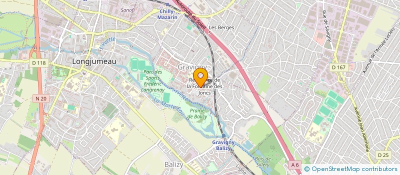 localisation de l'entreprise SCI EUCALYPTUS  CHILLY-MAZARIN