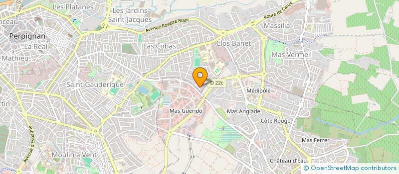 localisation de l'entreprise SCI EUCATIEL  PERPIGNAN
