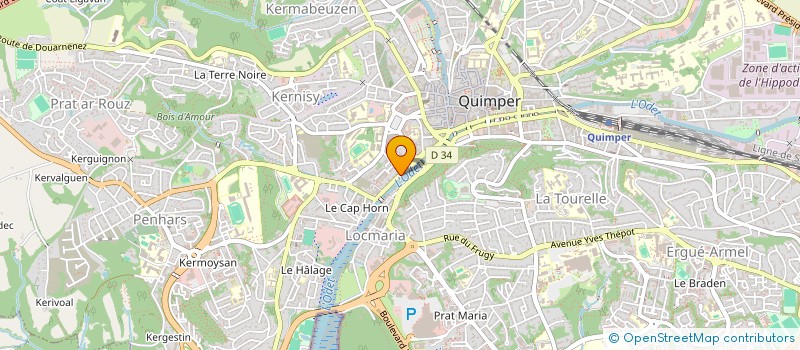 localisation de l'entreprise SCI EUCLIDE à QUIMPER