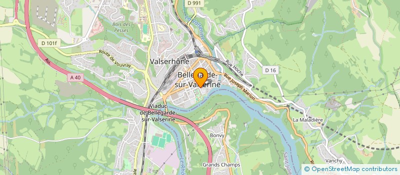 localisation de l'entreprise SCI EUCLIDE à VALSERHONE