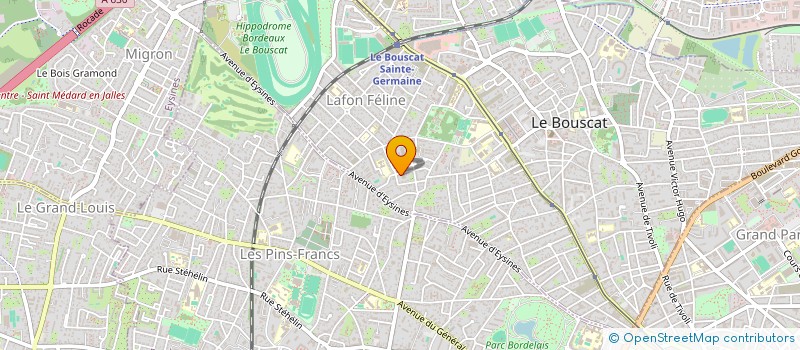 localisation de l'entreprise SCI EUCLIDE  LE BOUSCAT