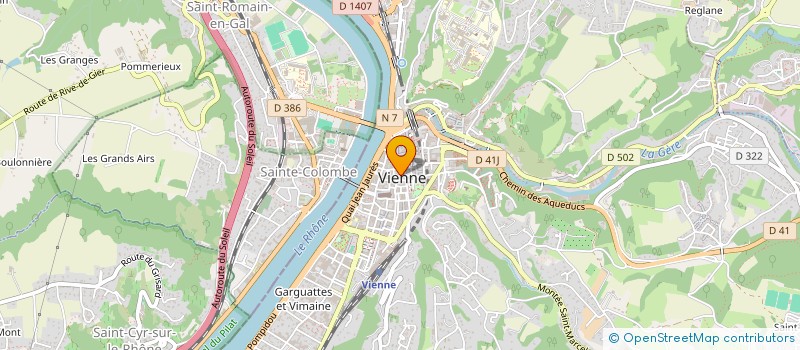 localisation de l'entreprise SCI EUDIA à VIENNE